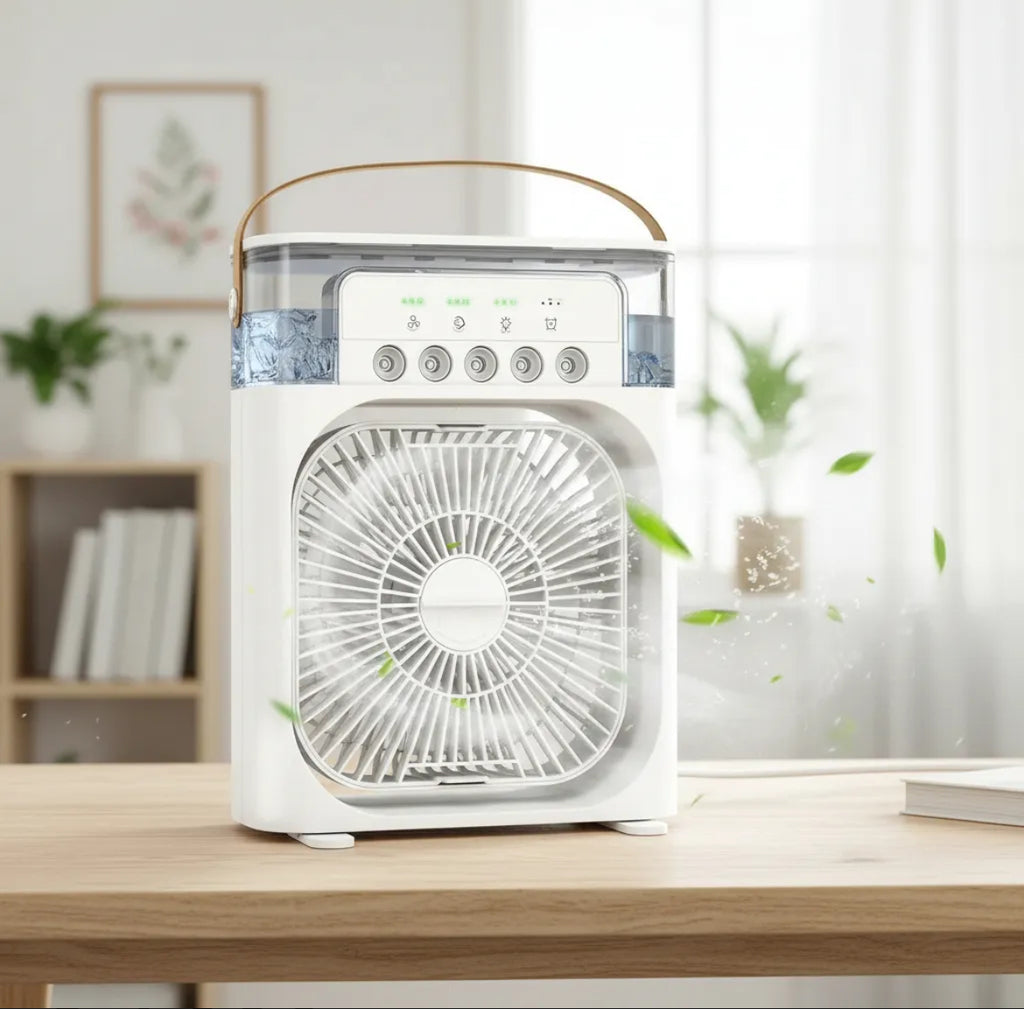 Mini Ventilador Humidificador 3 en 1